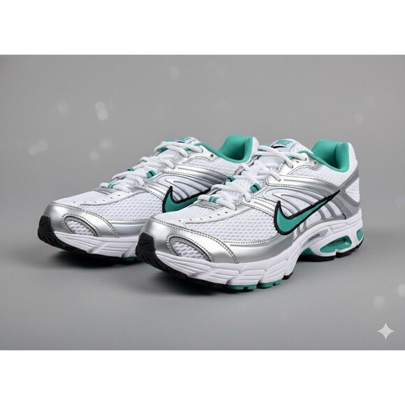 Nike Air Max Moto 2K White Green Metallic Silver Men’s sz 15.5 Zoom Vamero